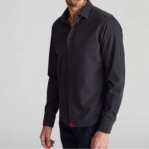 UNTUCKit Black with Red Flag Shirt for Men